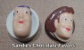 426sp Woodsman and Fuzzy Lightyear Face Chocolate Candy Mold